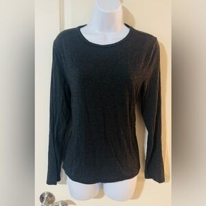 Express Dark Gray Long Sleeve Top
